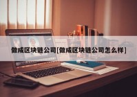 做成区块链公司[做成区块链公司怎么样]