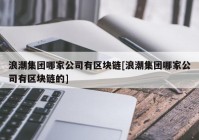 浪潮集团哪家公司有区块链[浪潮集团哪家公司有区块链的]